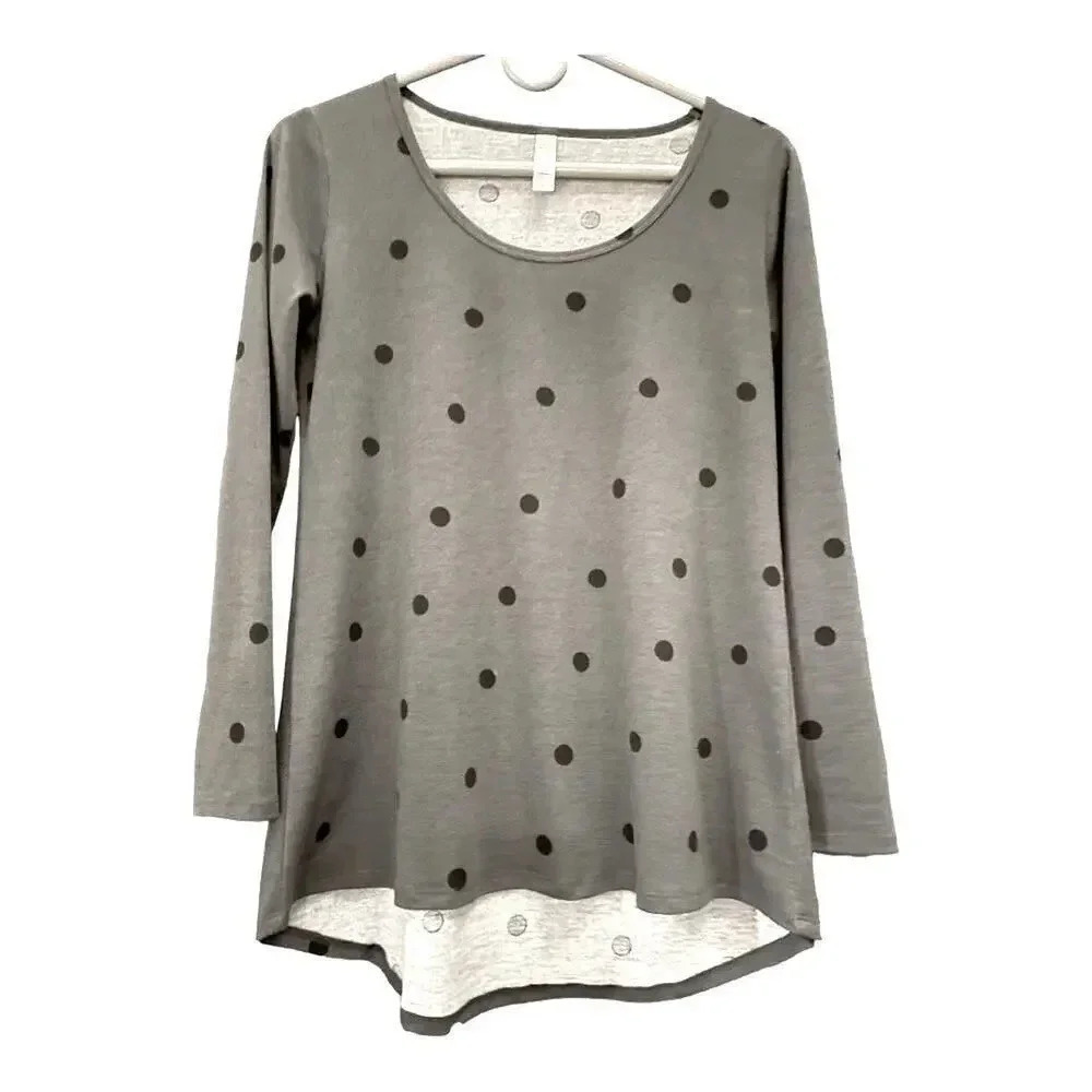 Lularoe‎ Women’s XS Long Sleeved Polka Dot Top